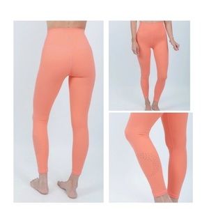 NEW Zyia Coral Brilliant Moon leggings size 12 - 7/8 Length